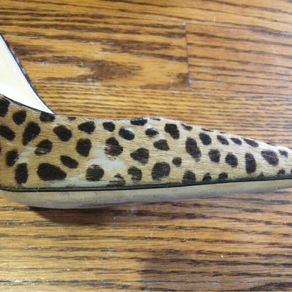 JIMMY CHOO  Leopard Print Pony Hair Eleven Pimps Heels - Picture 9 of 11